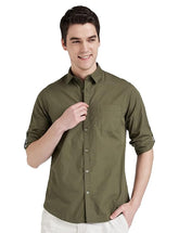 "Olive Oasis: Stylish Collection of Olive Color Shirts for Men"
