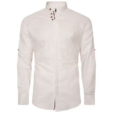 Timeless Elegance: Men's Designer Linen Blend Shirt in Great Quality Regular Fit White Shirts