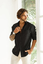 Classic Black Linen Shirt: Timeless Style and Comfort