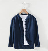 "The Azure Elegance: Men's Cotton Blue Shirts Collection"