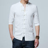 "All-Occasion Whites: Men's Regular Fit Cotton Shirts for Timeless Appeal"