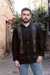 "Premium Handmade Cotton Shirt with Stylish Embroidery"