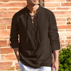 Men's Handmade Cotton-Linen Shirt – Casual Sophistication