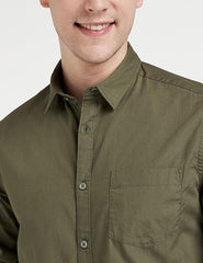 "Olive Oasis: Stylish Collection of Olive Color Shirts for Men"