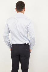 "Sky Blue Elegance: Men's Regular Fit Cotton Shirt for Formal and Casual Wear"