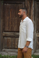 Pure Sophistication: Handmade Linen White Shirts for Timeless Elegance