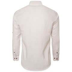 Timeless Elegance: Men's Designer Linen Blend Shirt in Great Quality Regular Fit White Shirts