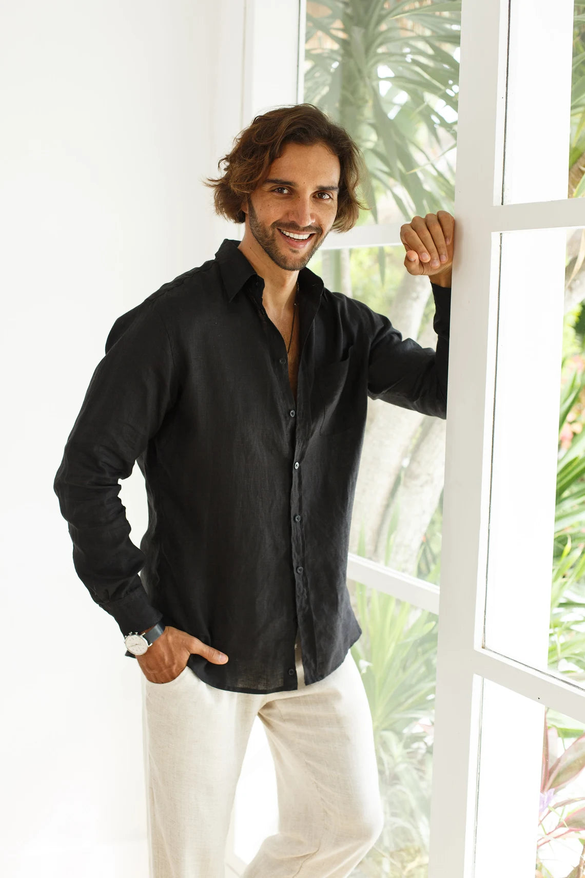 Classic Black Linen Shirt: Timeless Style and Comfort