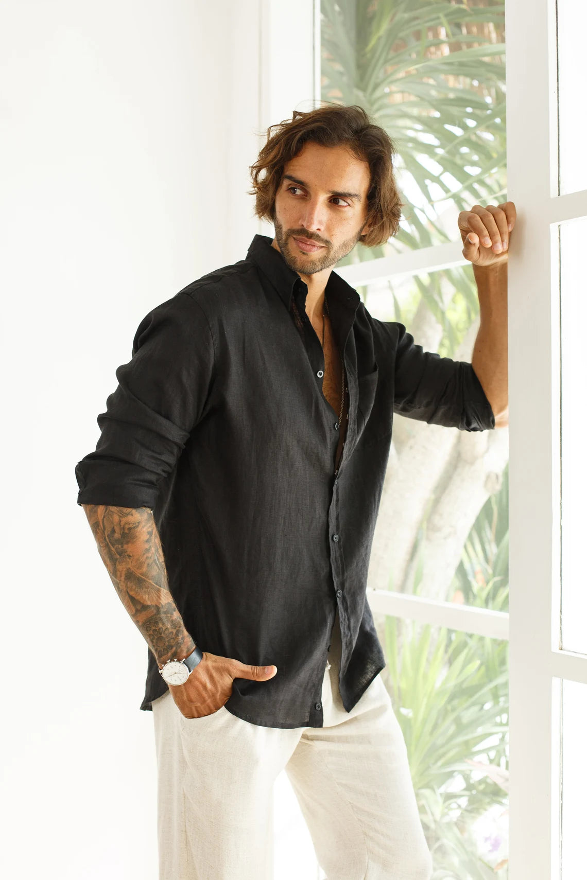Classic Black Linen Shirt: Timeless Style and Comfort
