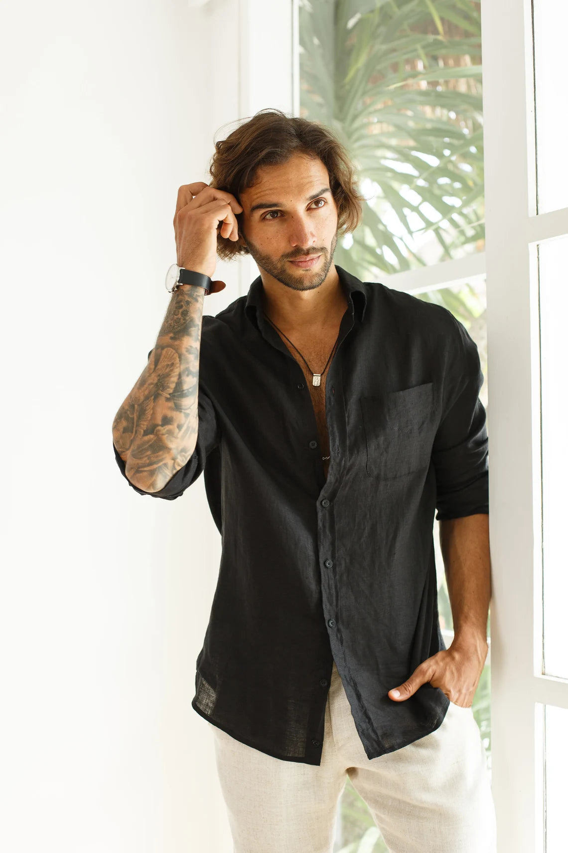 Classic Black Linen Shirt: Timeless Style and Comfort